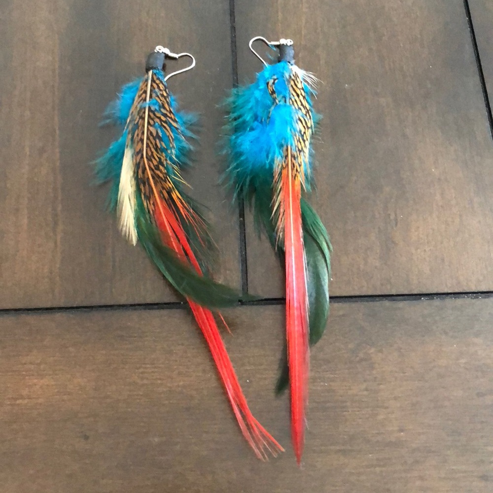 Feather earrings - Picture 1 of 3